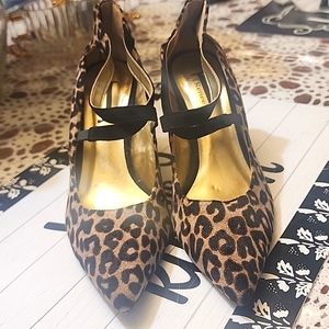 Leopard print heels